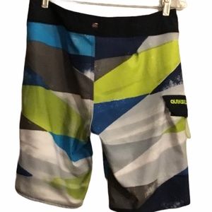 Like New Quiksilver Multi Colored Board Shorts